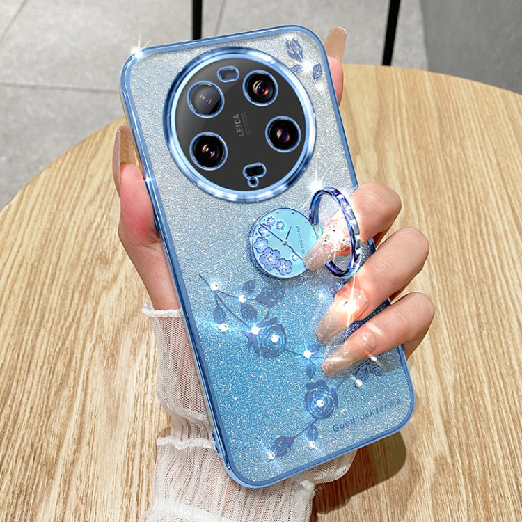 For Xiaomi 13 Ultra Gradient Glitter Immortal Flower Ring All-inclusive Phone Case(Purple) - 13 Ultra Cases by PMC TechLife | Online Shopping South Africa | PMC TechLife | Buy Now Pay Later Mobicred