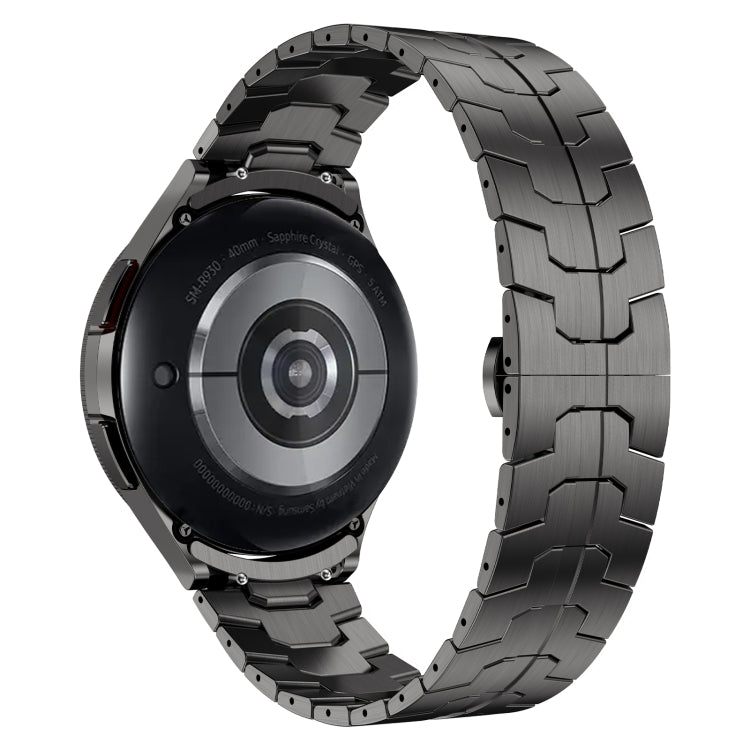 For Samsung Galaxy Watch 5 Pro Lron Man Curved Connection Stainless Steel Watch Band(Gray) - Watch Bands by PMC TechLife | Online Shopping South Africa | PMC TechLife