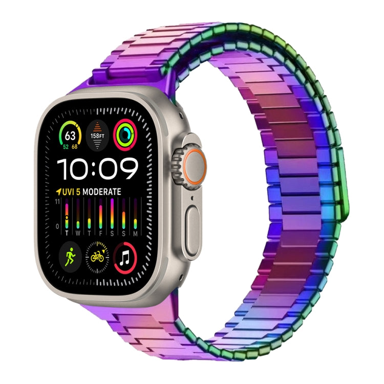 For Apple Watch Ultra 2 49mm Bamboo Magnetic Stainless Steel Metal Watch Strap(Color) - Watch Bands by PMC TechLife | Online Shopping South Africa | PMC TechLife