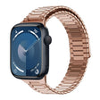 For Apple Watch Series 9 41mm Bamboo Magnetic Stainless Steel Metal Watch Strap(Rose Gold) - Watch Bands by PMC TechLife | Online Shopping South Africa | PMC TechLife