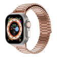 For Apple Watch Ultra 49mm  Bamboo Magnetic Stainless Steel Metal Watch Strap(Rose Gold) - Watch Bands by PMC TechLife | Online Shopping South Africa | PMC TechLife