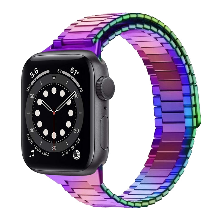 For Apple Watch Series 6 40mm Bamboo Magnetic Stainless Steel Metal Watch Strap(Color) - Watch Bands by PMC TechLife | Online Shopping South Africa | PMC TechLife