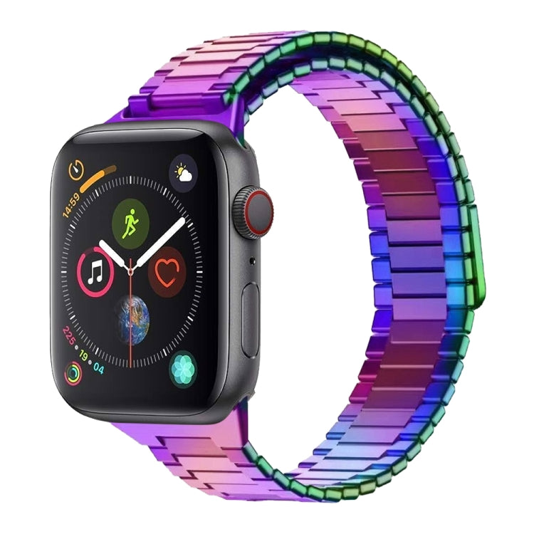 For Apple Watch Series 4 44mm Bamboo Magnetic Stainless Steel Metal Watch Strap(Color) - Watch Bands by PMC TechLife | Online Shopping South Africa | PMC TechLife