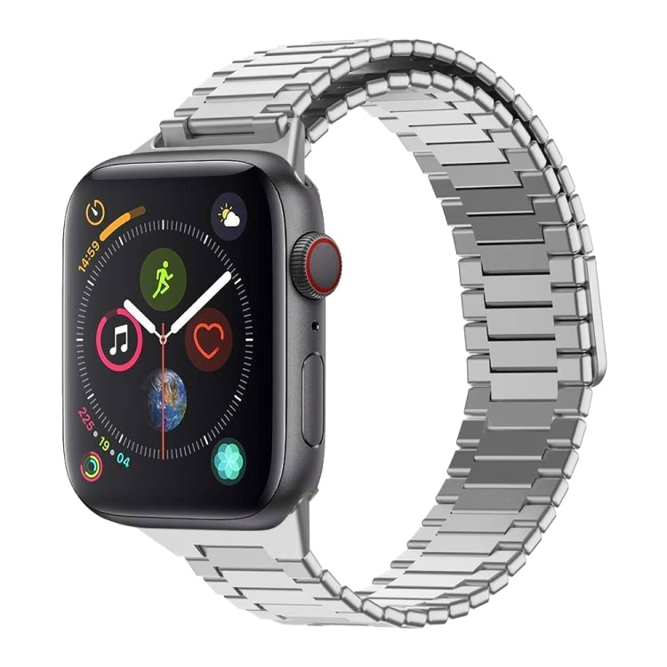 For Apple Watch Series 4 40mm Bamboo Magnetic Stainless Steel Metal Watch Strap(Silver) - free shipping - PMC TechLife - Order now!
