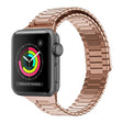 For Apple Watch Series 3 38mm Bamboo Magnetic Stainless Steel Metal Watch Strap(Rose Gold) - Watch Bands by PMC TechLife | Online Shopping South Africa | PMC TechLife