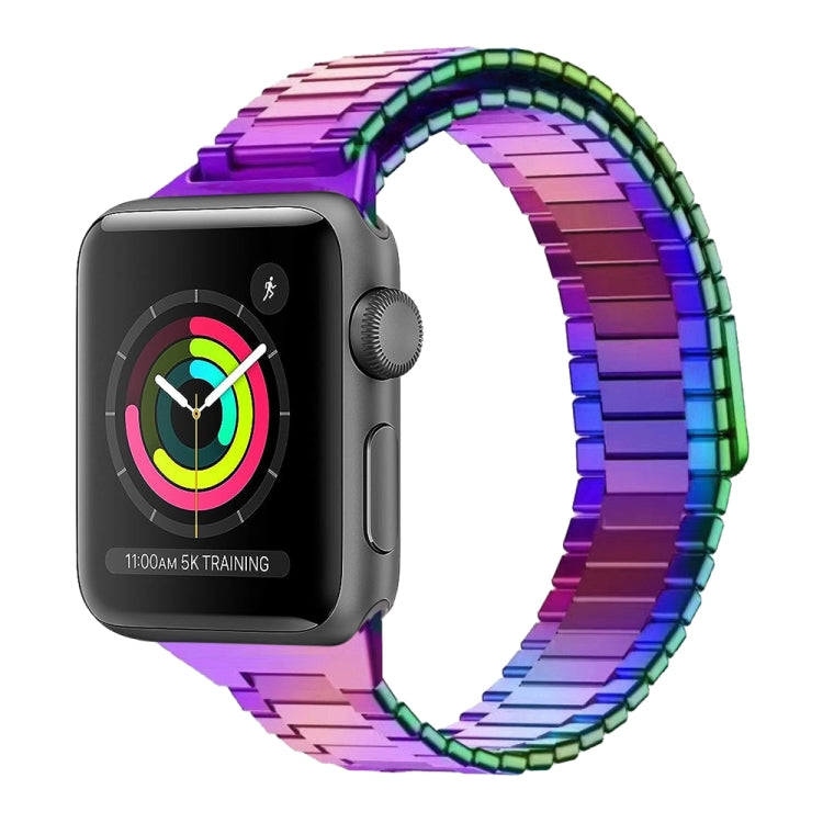 For Apple Watch Series 3 38mm Bamboo Magnetic Stainless Steel Metal Watch Strap(Color) - Watch Bands by PMC TechLife | Online Shopping South Africa | PMC TechLife