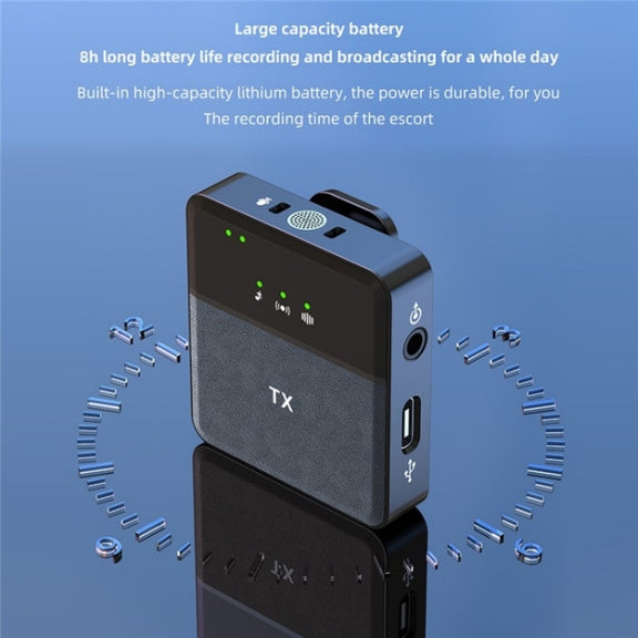 SX31 3 in 1 Collar Clip Wireless Noise Reduction Microphone