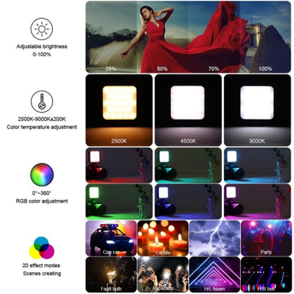 VLOGLITE T64RGB Mini Pocket Beauty Light Portable RGB Fill Light Cell Phone Camera Video Fill Light - free shipping - PMC Jewellery - Order now!