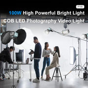 VLOGLITE P100 Professional Photography Video Fill Light 100W High Powerful Bright COB LED Light, Plug:EU Plug
