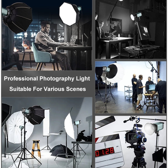 VLOGLITE P100 Professional Photography Video Fill Light 100W High Powerful Bright COB LED Light, Plug:UK Plug