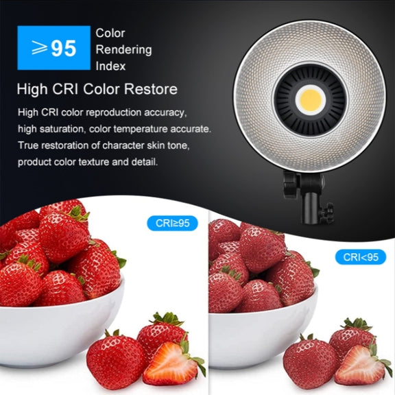 VLOGLITE P100 Professional Photography Video Fill Light 100W High Powerful Bright COB LED Light, Plug:EU Plug