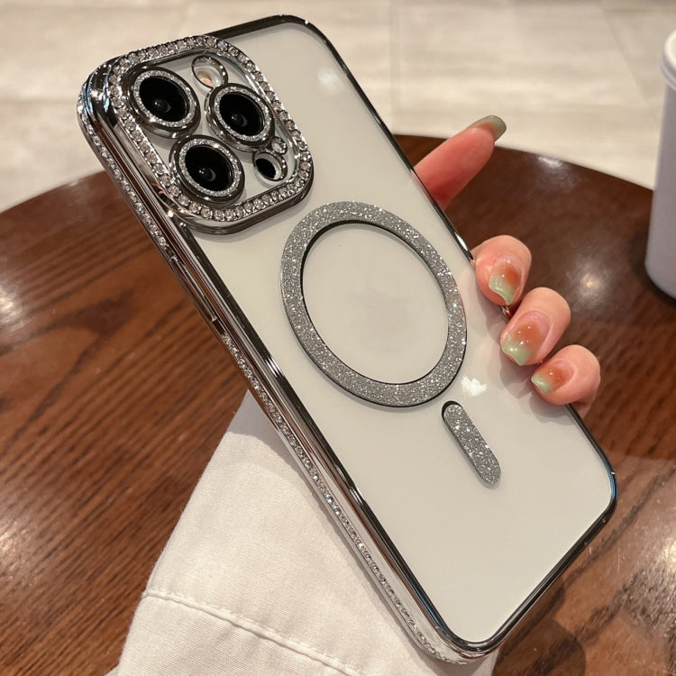 For iPhone 13 Pro Max Diamond Gradient Plated MagSafe TPU Phone Case(Silver) - iPhone 13 Pro Max Cases by PMC TechLife | Online Shopping South Africa | PMC TechLife