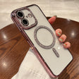 For iPhone 16 Diamond Plated MagSafe TPU Phone Case(Pink) - iPhone 16 Cases by PMC TechLife | Online Shopping South Africa | PMC TechLife | Buy Now Pay Later Mobicred
