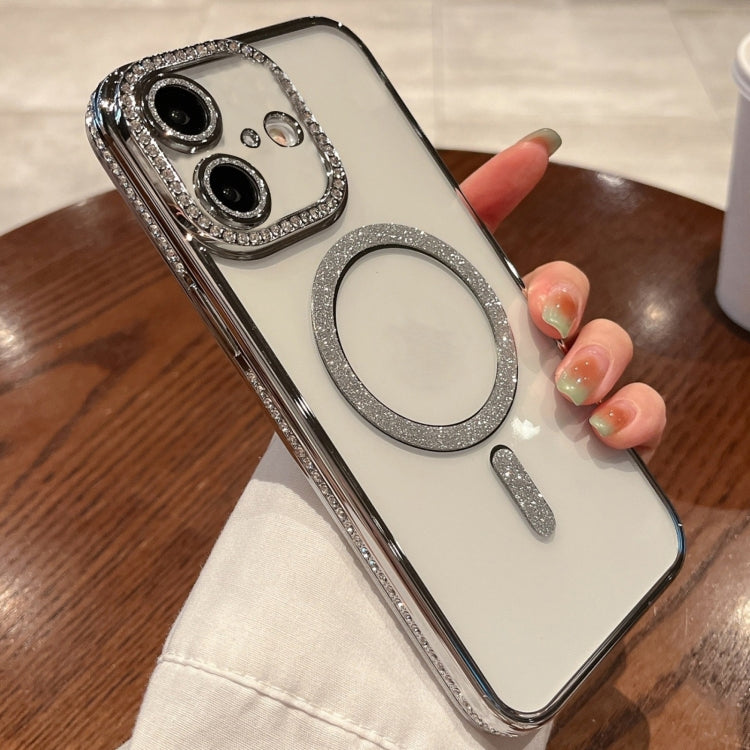 For iPhone 16 Diamond Plated MagSafe TPU Phone Case(Silver) - iPhone 16 Cases by PMC TechLife | Online Shopping South Africa | PMC TechLife | Buy Now Pay Later Mobicred