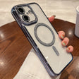 For iPhone 16 Plus Diamond Plated MagSafe TPU Phone Case(Blue) - iPhone 16 Plus Cases by PMC TechLife | Online Shopping South Africa | PMC TechLife | Buy Now Pay Later Mobicred