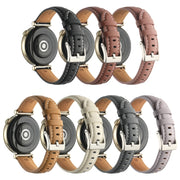 For Huawei Watch GT4 41mm 18mm Thread Pin Buckle Leather Watch Band(Light Brown)