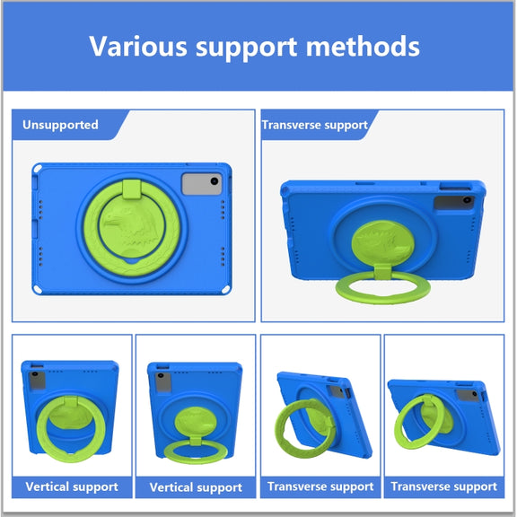For Lenovo M10 Plus Gen3 TB-125F 10.6 EVA Hybrid PC Shockproof Tablet Case(Blue)