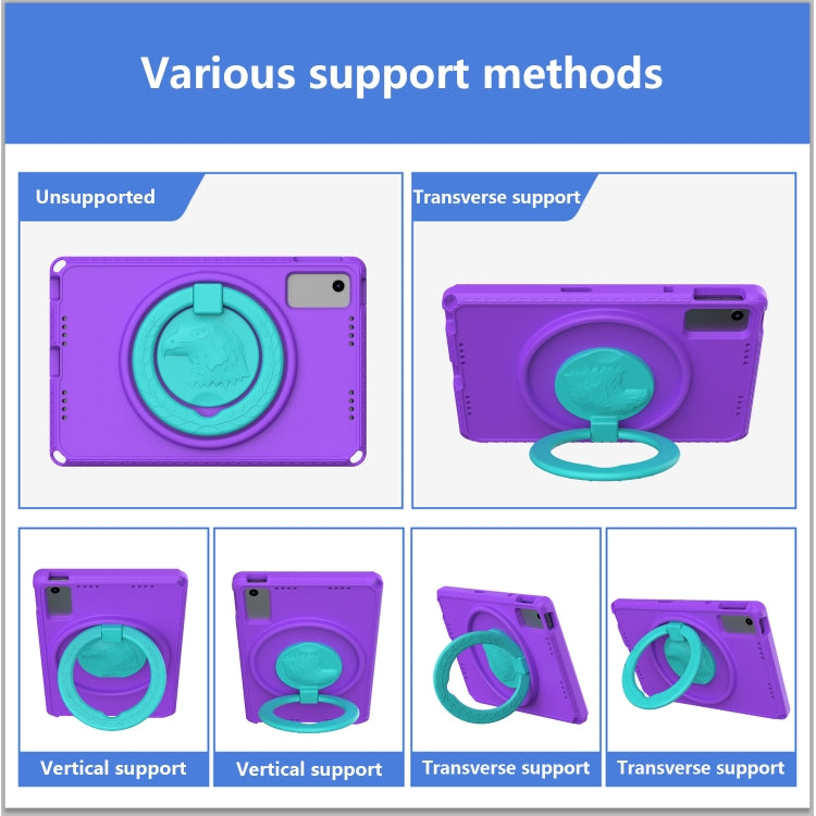 For Lenovo M10 Plus Gen3 TB-125F 10.6 EVA Hybrid PC Shockproof Tablet Case(Purple) - Lenovo by PMC TechLife | Online Shopping South Africa | PMC TechLife | Buy Now Pay Later Mobicred