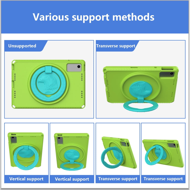 For Lenovo M10 Plus Gen3 TB-125F 10.6 EVA Hybrid PC Shockproof Tablet Case(Grass Green) - Lenovo by PMC TechLife | Online Shopping South Africa | PMC TechLife | Buy Now Pay Later Mobicred