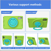 For Lenovo M10 Plus Gen3 TB-125F 10.6 EVA Hybrid PC Shockproof Tablet Case(Grass Green)