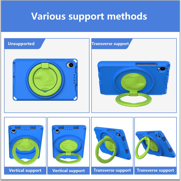 For TCL Tab 8 LE / WiFi 2023 EVA Hybrid PC Shockproof Tablet Case with Frame(Blue)