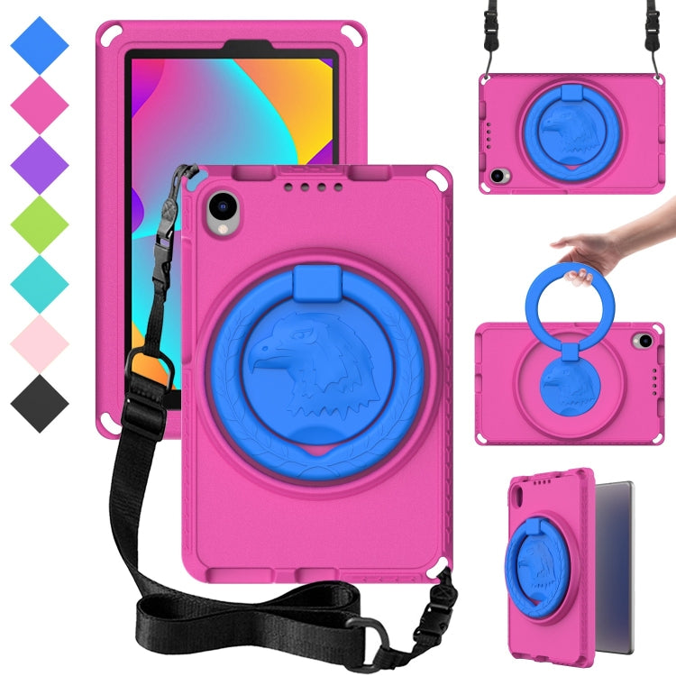 For TCL Tab 8 LE / WiFi 2023 EVA Hybrid PC Shockproof Tablet Case with Frame(Rose Red) - Others by PMC TechLife | Online Shopping South Africa | PMC TechLife | Buy Now Pay Later Mobicred
