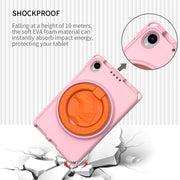 For TCL Tab 8 LE / WiFi 2023 EVA Hybrid PC Shockproof Tablet Case with Frame(Pink)