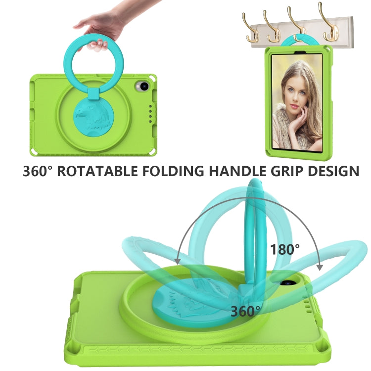 For TCL Tab 8 LE / WiFi 2023 EVA Hybrid PC Shockproof Tablet Case with Frame(Grass Green)