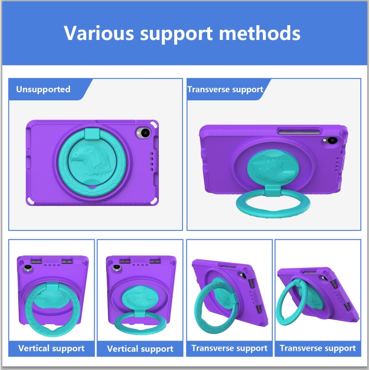 For TCL Tab 8 LE / WiFi 2023 EVA Hybrid PC Shockproof Tablet Case with Frame(Purple) - Others by PMC TechLife | Online Shopping South Africa | PMC TechLife | Buy Now Pay Later Mobicred