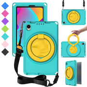 For TCL Tab 8 LE / WiFi 2023 EVA Hybrid PC Shockproof Tablet Case with Frame(Glacial Green)