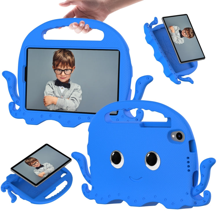 For TCL Tab 8 LE / WiFi 2023 Octopus Style EVA Hybrid PC Shockproof Tablet Case with Strap(Blue)