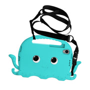 For TCL Tab 8 LE / WiFi 2023 Octopus Style EVA Hybrid PC Shockproof Tablet Case with Strap(Glacial Green)