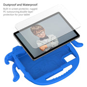 For Samsung Galaxy Tab S9 / S9 FE / S7 / S8 Octopus Style EVA Hybrid PC Shockproof Tablet Case with Strap(Blue)