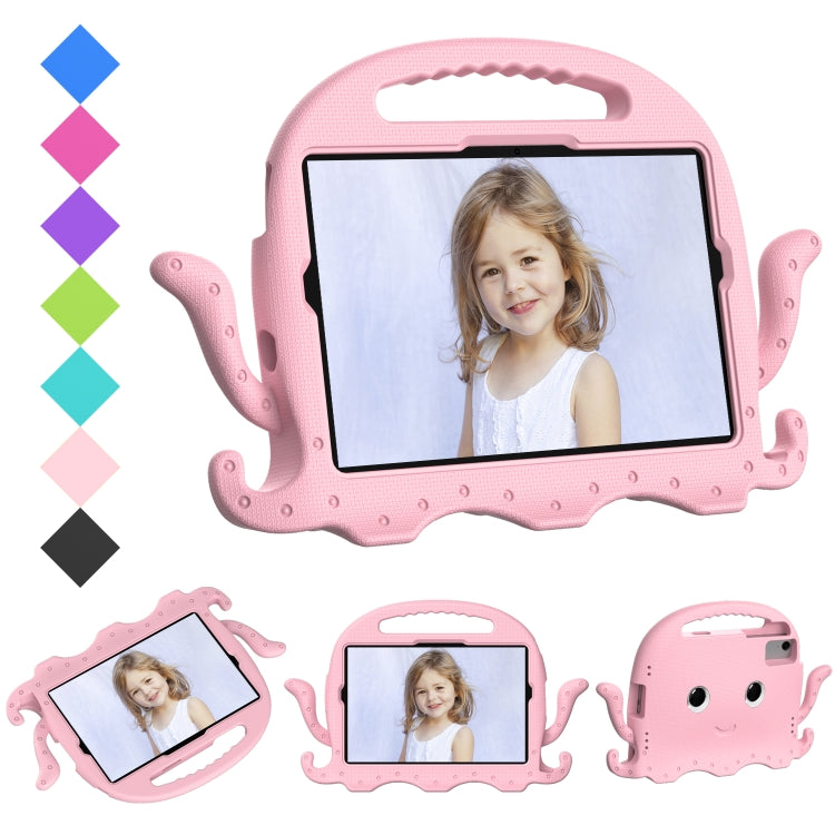 For Samsung Galaxy Tab S9 / S9 FE / S7 / S8 Octopus Style EVA Hybrid PC Shockproof Tablet Case with Strap(Pink) - free shipping - PMC Jewellery - Order now!