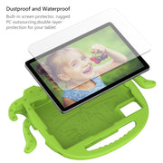 For Samsung Galaxy Tab S9 / S9 FE / S7 / S8 Octopus Style EVA Hybrid PC Shockproof Tablet Case with Strap(Grass Green)