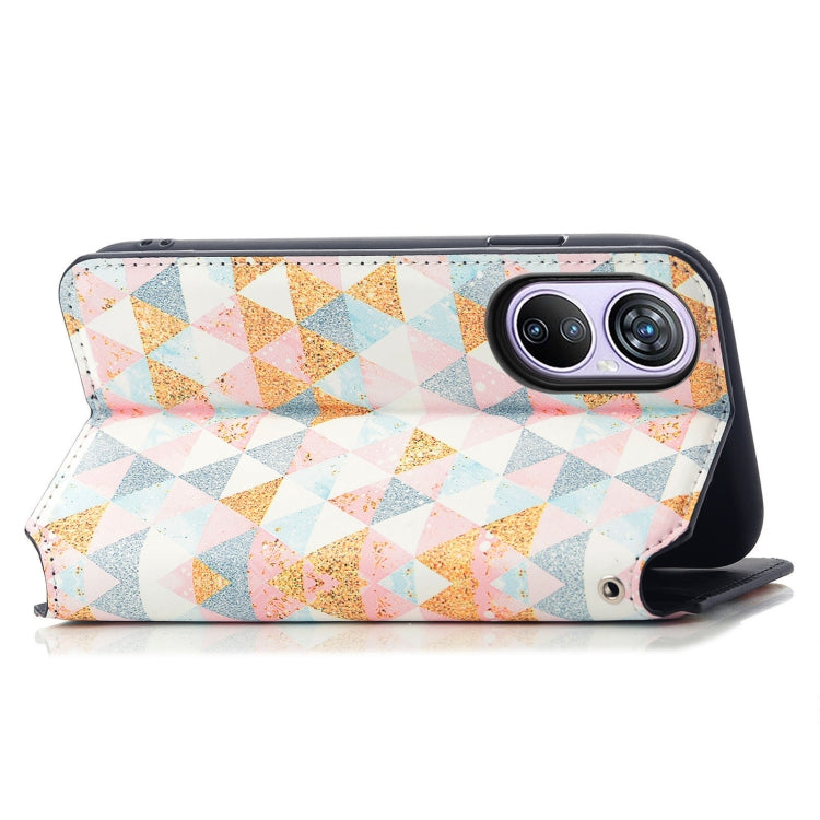 For Blackview A200 Pro CaseNeo Colorful Magnetic Leather Phone Case(Rhombus) - More Brand by PMC TechLife | Online Shopping South Africa | PMC TechLife