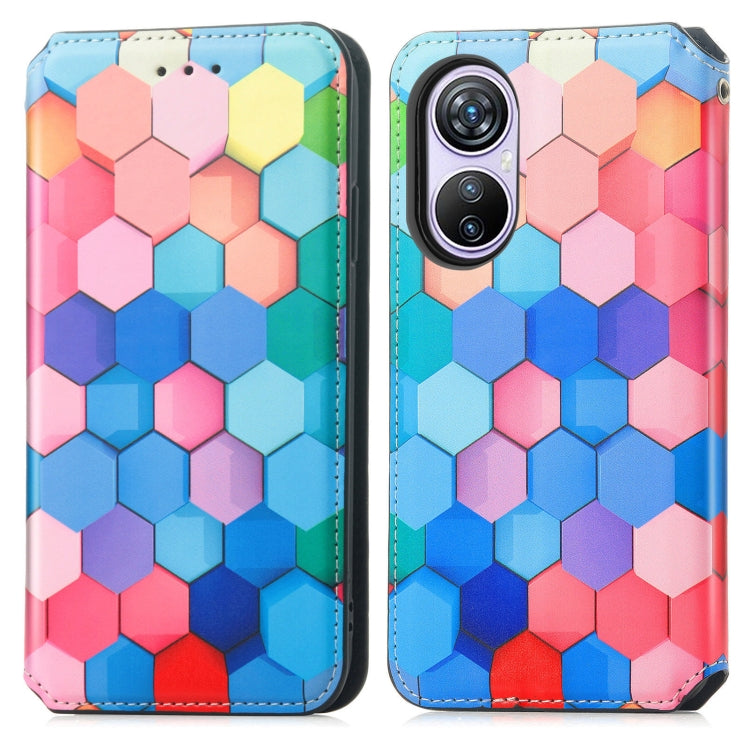 For Blackview A200 Pro CaseNeo Colorful Magnetic Leather Phone Case(Colorful Cube) - More Brand by PMC TechLife | Online Shopping South Africa | PMC TechLife