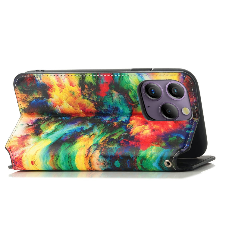 For Blackview  A96 CaseNeo Colorful Magnetic Leather Phone Case(Colorful Cloud) - More Brand by PMC TechLife | Online Shopping South Africa | PMC TechLife