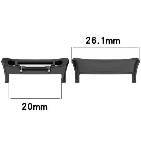 For Honor Watch 4 TMA-L19 1 Pair Metal Watch Band Connector(Silver)