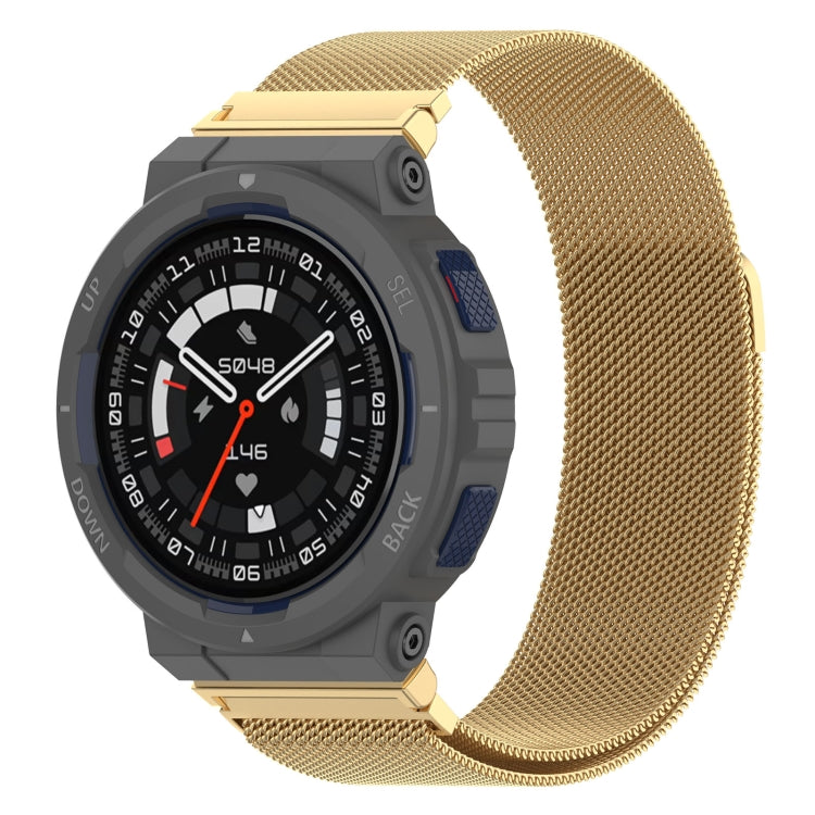 For Amazfit Active Edge A2212 Milan Magnetic Steel Mesh Watch Band(Gold) - free shipping - PMC TechLife - Order now!