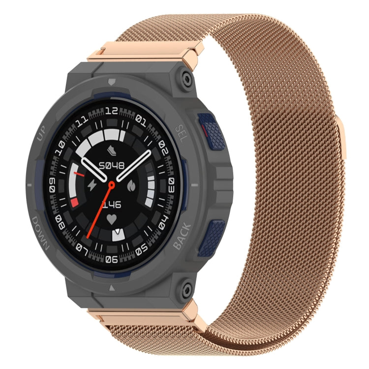 For Amazfit Active Edge A2212 Milan Magnetic Steel Mesh Watch Band(Rose Gold) - free shipping - PMC TechLife - Order now!