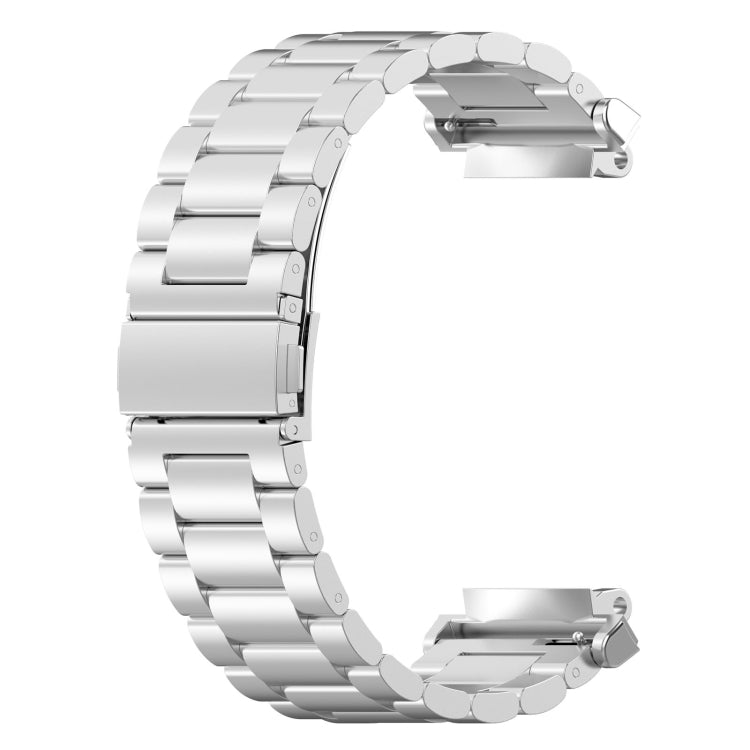 For Amazfit Active Edge A2212 Three Beads Stainless Steel Watch Band(Silver) - free shipping - PMC TechLife - Order now!