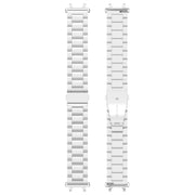 For Amazfit Active Edge A2212 Three Beads Stainless Steel Watch Band(Silver)