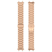For Amazfit Active Edge A2212 Three Beads Stainless Steel Watch Band(Rose Gold)