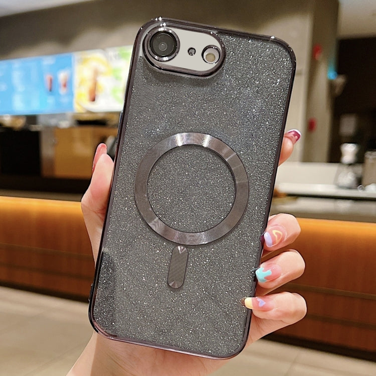 For iPhone SE 2022 / 7 / 8 Glitter Electroplating MagSafe TPU Phone Case(Black) - free shipping - PMC TechLife - Order now!