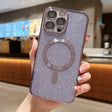 For iPhone 16 Pro Glitter Electroplating MagSafe TPU Phone Case(Purple) - iPhone 16 Pro Cases by PMC TechLife | Online Shopping South Africa | PMC TechLife | Buy Now Pay Later Mobicred