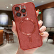 For iPhone 16 Pro Glitter Electroplating MagSafe TPU Phone Case(Red) - iPhone 16 Pro Cases by PMC TechLife | Online Shopping South Africa | PMC TechLife | Buy Now Pay Later Mobicred