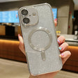 For iPhone 16 Plus Glitter Electroplating MagSafe TPU Phone Case(Silver) - iPhone 16 Plus Cases by PMC TechLife | Online Shopping South Africa | PMC TechLife | Buy Now Pay Later Mobicred