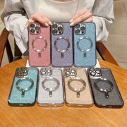 For iPhone 15 Glitter Electroplating MagSafe TPU Phone Case(Green)