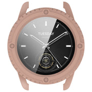 For Xiaomi Watch S3 PC + Tempered Film Integrated Watch Protective Case(Pink)